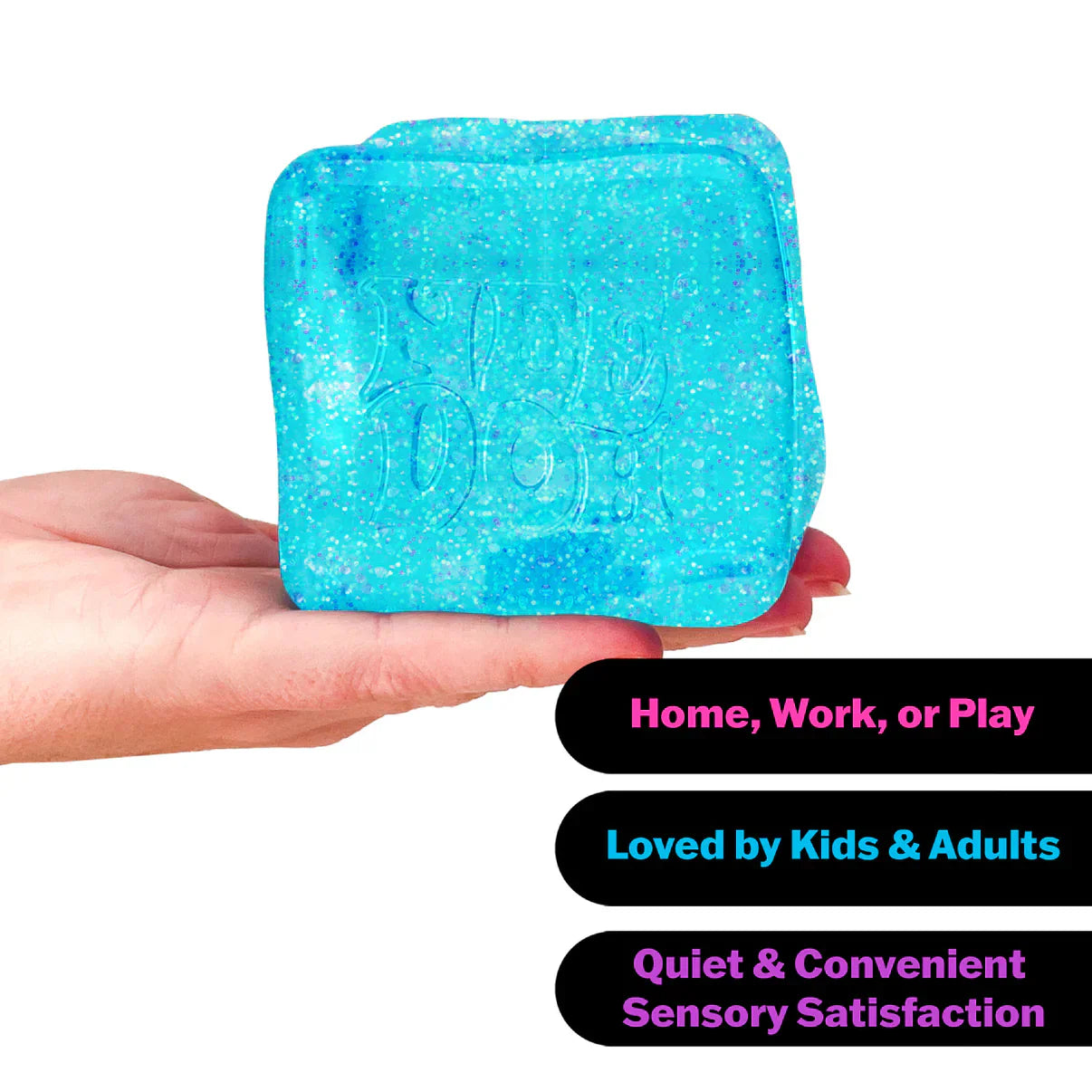 NeeDoh | Nice Berg- Glitter & Glow | Huge Super Squeeze!